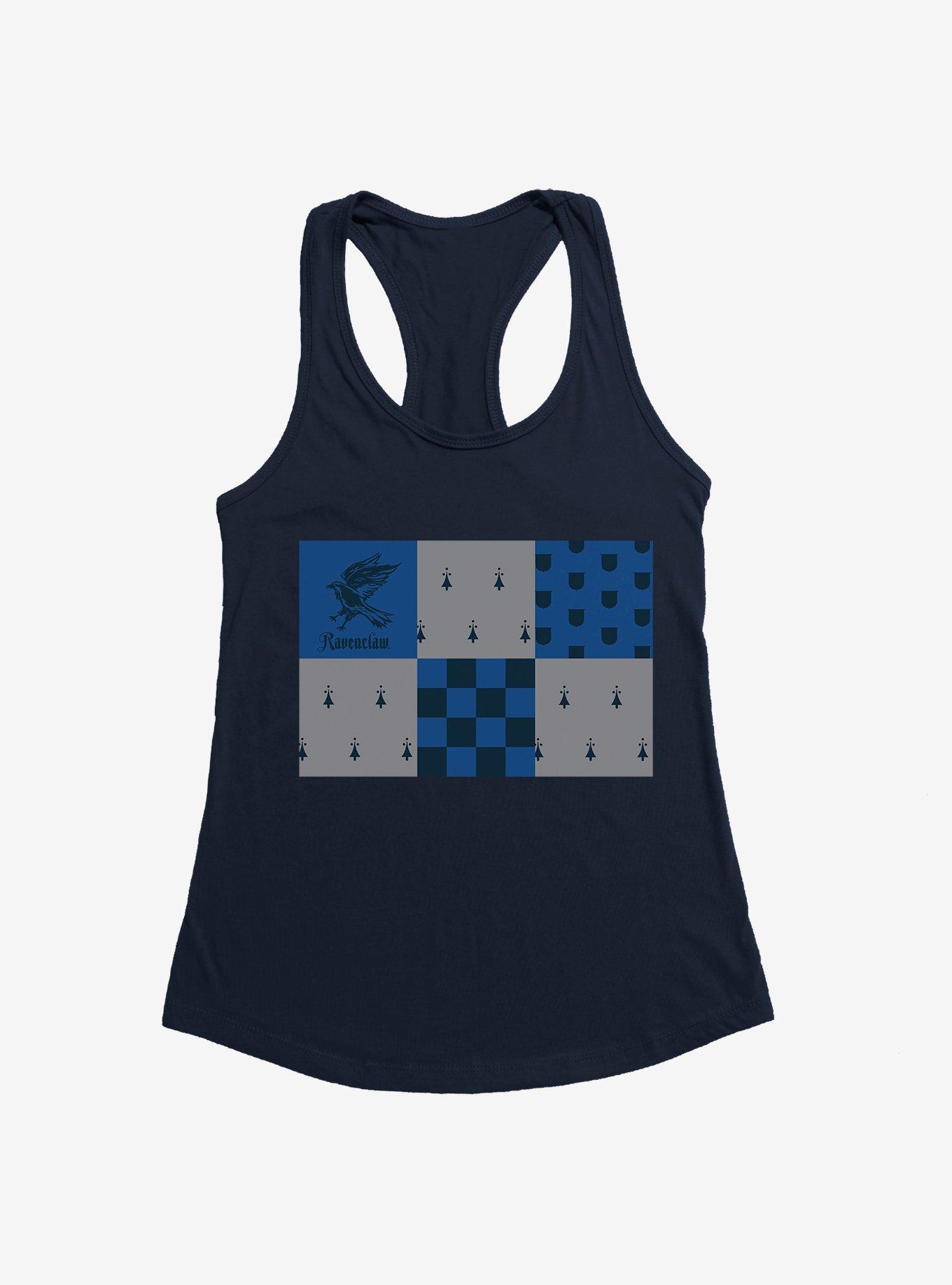 Harry Potter Ravenclaw Checkered Patterns Womens Tank, MIDNIGHT NAVY, hi-res