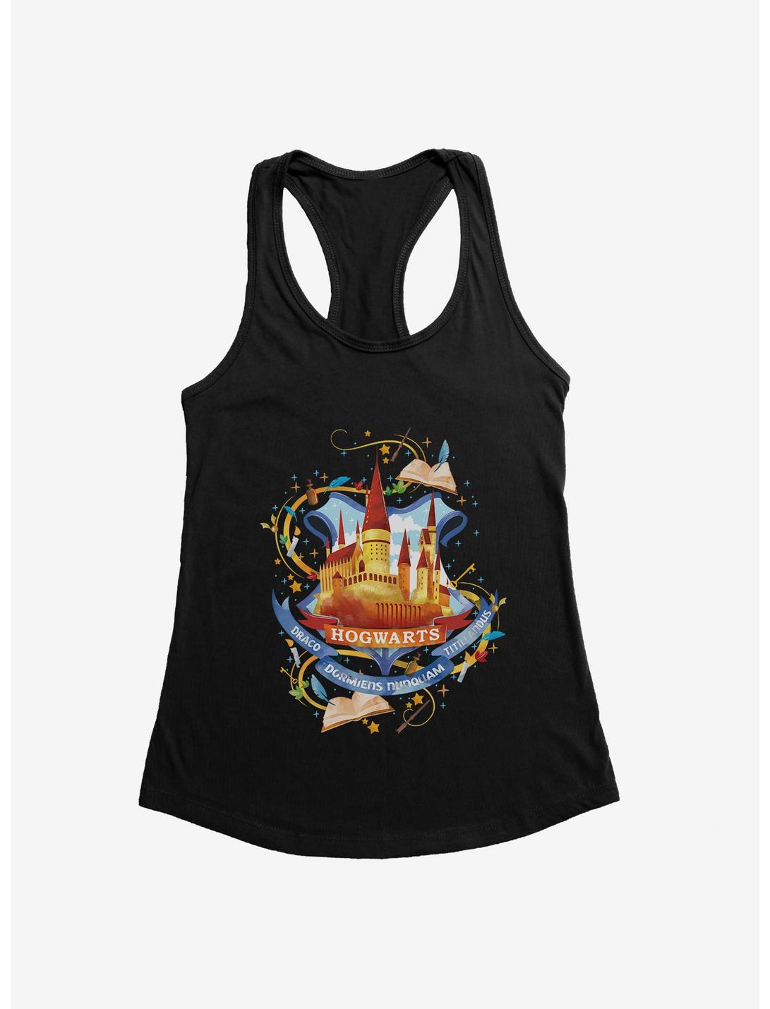 Harry Potter Hogwarts School Of Witchcraft And Wizardry Womens Tank, BLACK, hi-res