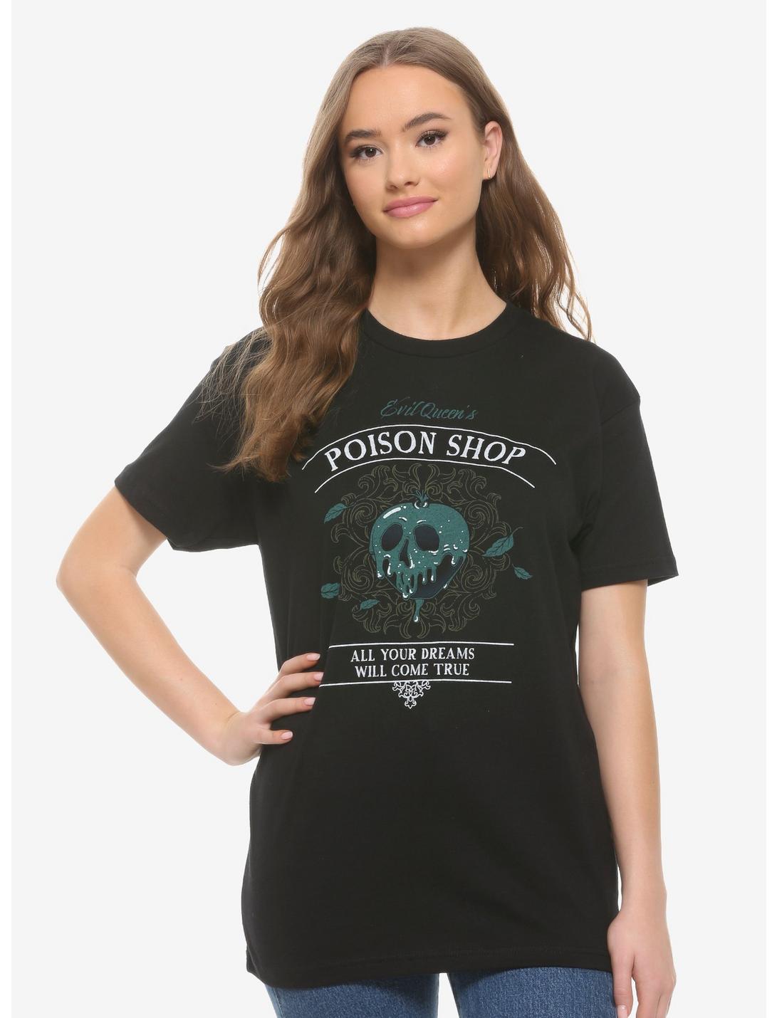 Disney Snow White and the Seven Dwarfs Evil Queen's Poison Shop Women's T-Shirt - BoxLunch Exclusive, GREEN, hi-res