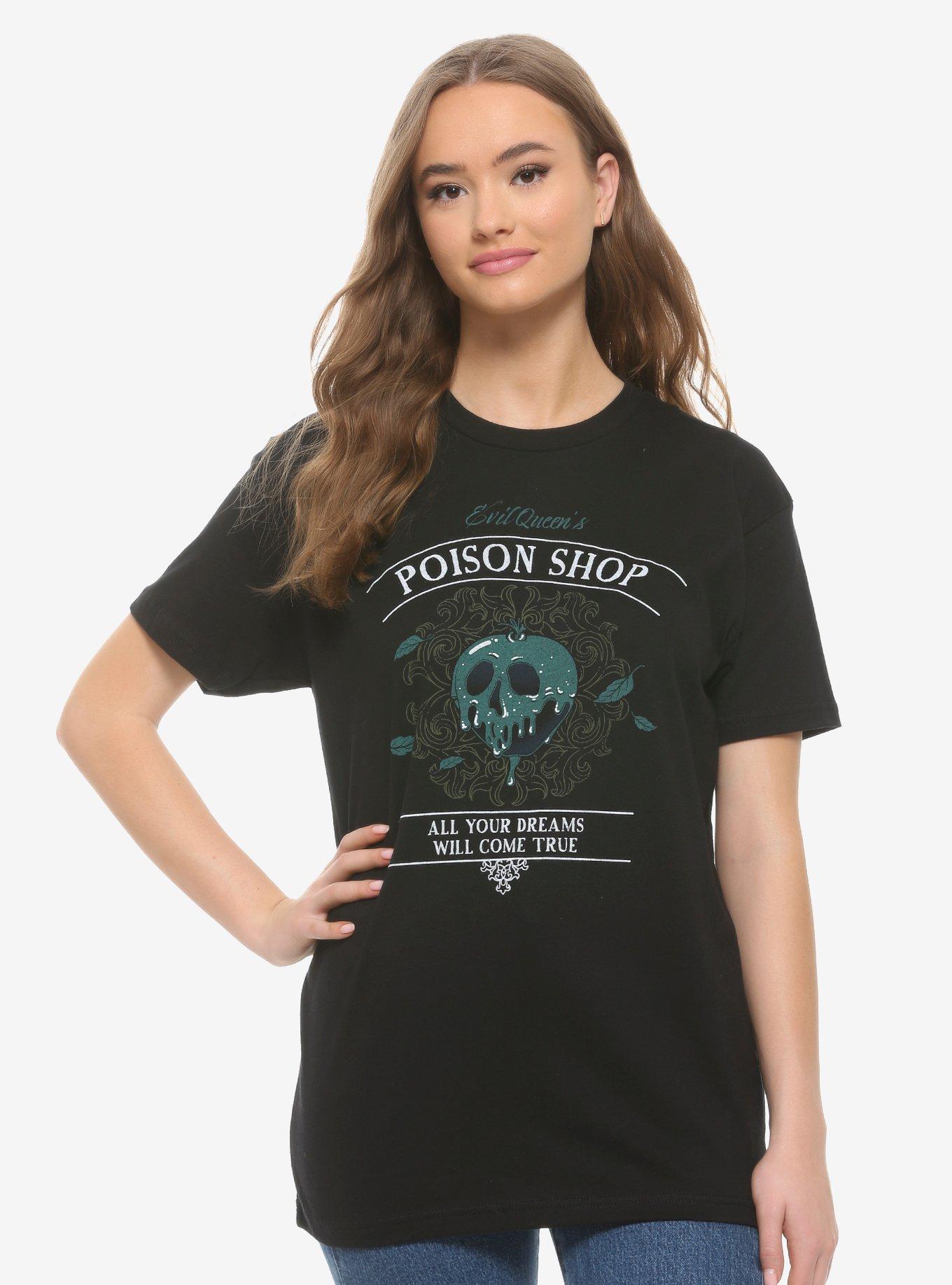 Disney Snow White and the Seven Dwarfs Evil Queen's Poison Shop Women's T-Shirt - BoxLunch Exclusive, GREEN, hi-res