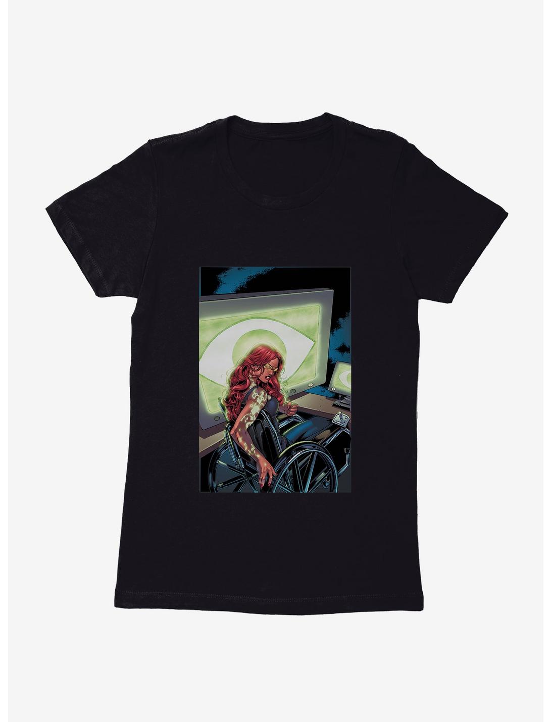 DC Comics Birds Of Prey Barbara Gordon Comic Art Womens T-Shirt, BLACK, hi-res