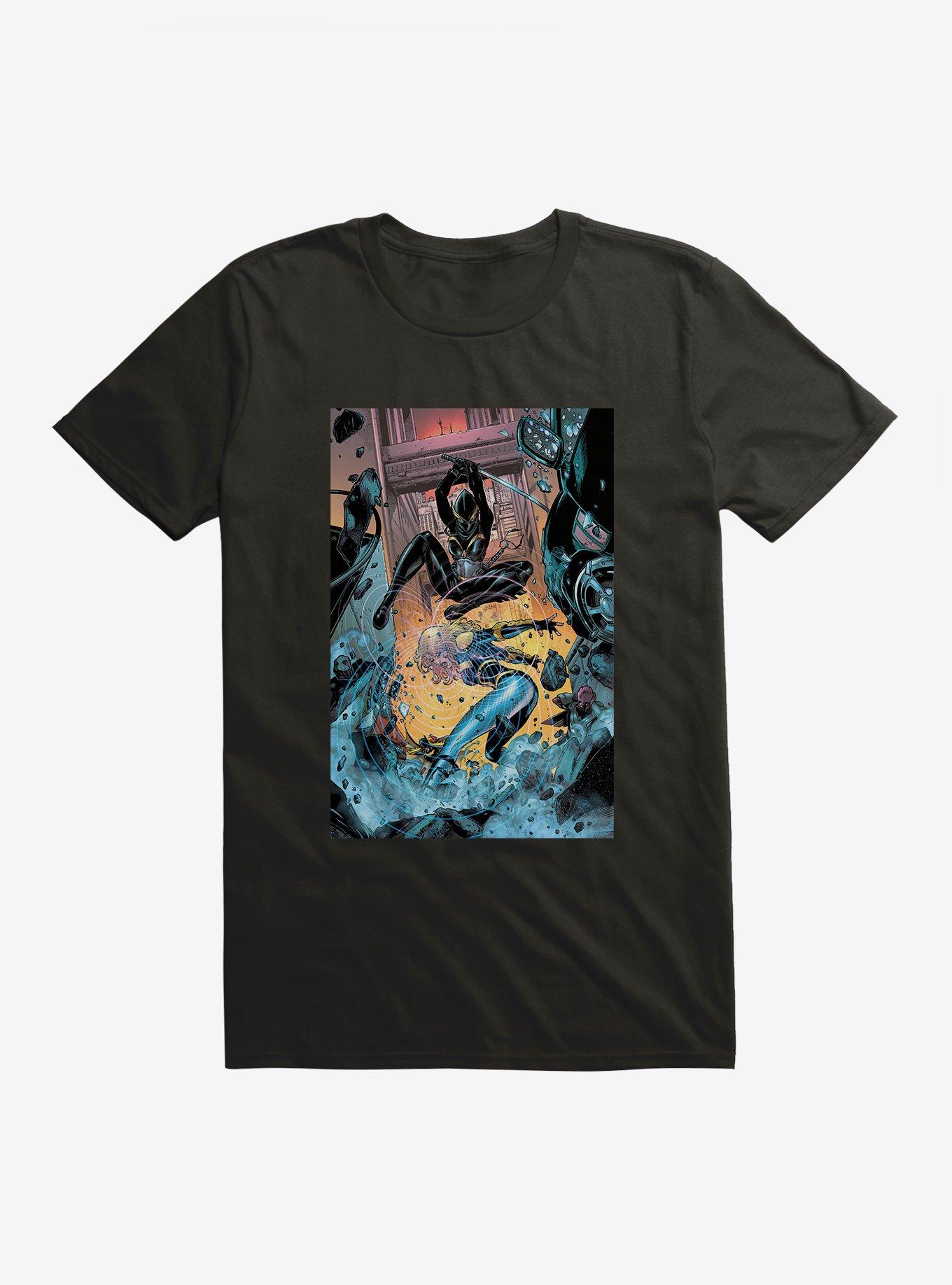 DC Comics Birds Of Prey Cassandra Cain Battle Comic Art T-Shirt | BoxLunch