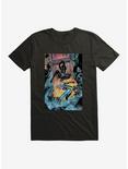 DC Comics Birds Of Prey Cassandra Cain Battle Comic Art T-Shirt, BLACK, hi-res