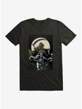 DC Comics Birds Of Prey Huntress Moonlight Comic Art T-Shirt, BLACK, hi-res