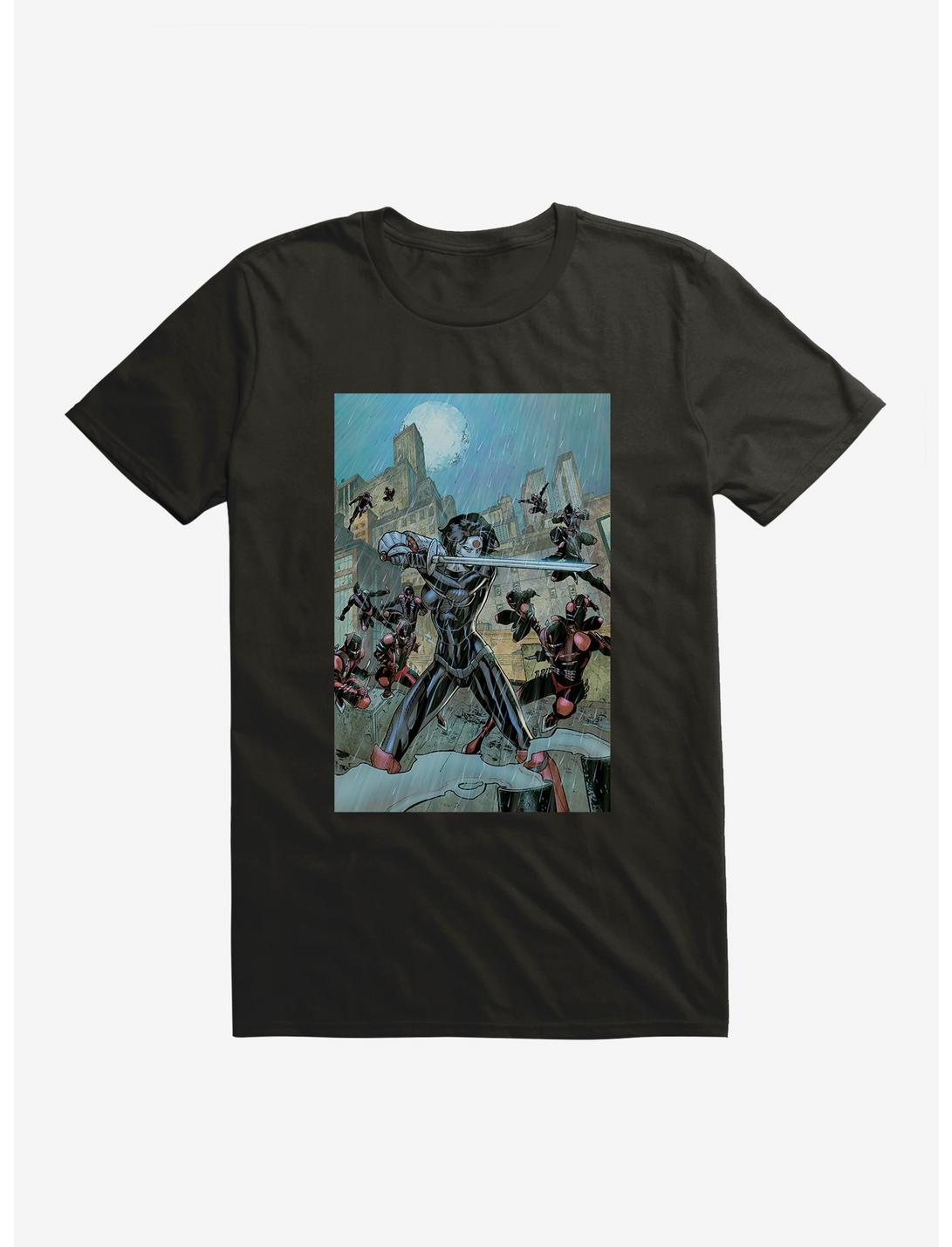 DC Comics Birds Of Prey Katana In Battle T-Shirt, BLACK, hi-res