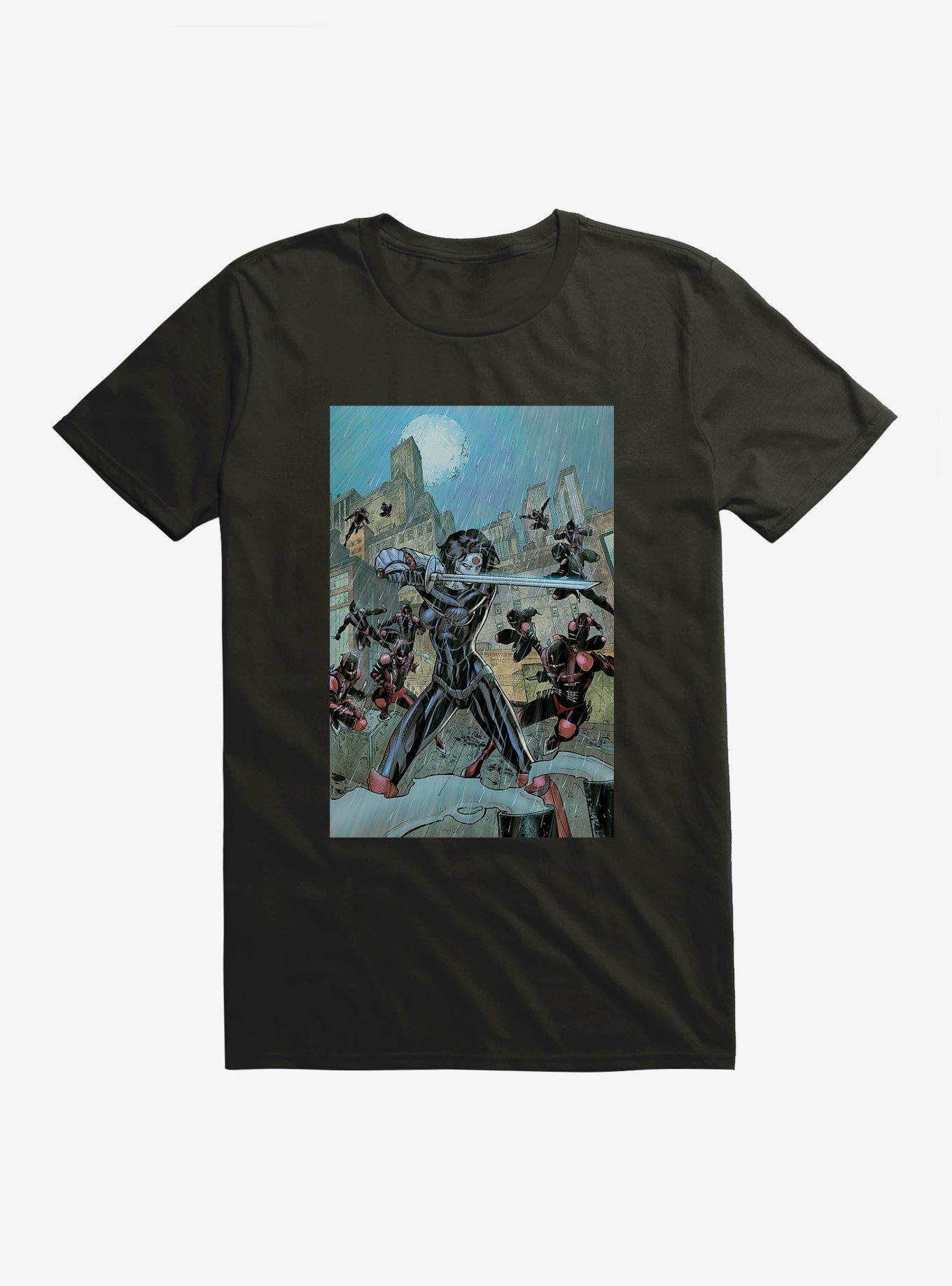 DC Comics Birds Of Prey Katana In Battle T-Shirt, BLACK, hi-res