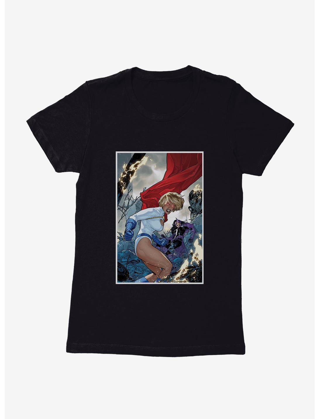 DC Comics Birds Of Prey Huntress And Power Girl Womens T-Shirt, BLACK, hi-res