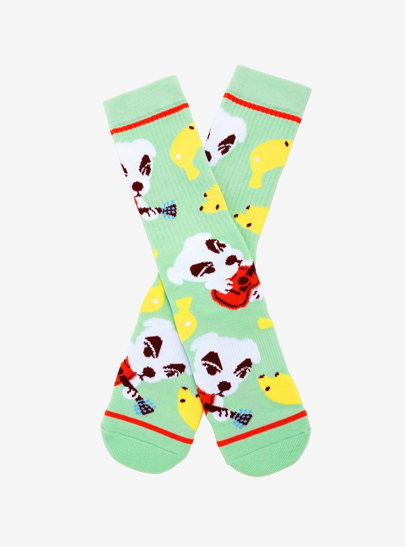 Nintendo Animal Crossing K.K. Slider Banana Crew Socks - BoxLunch Exclusive, , hi-res