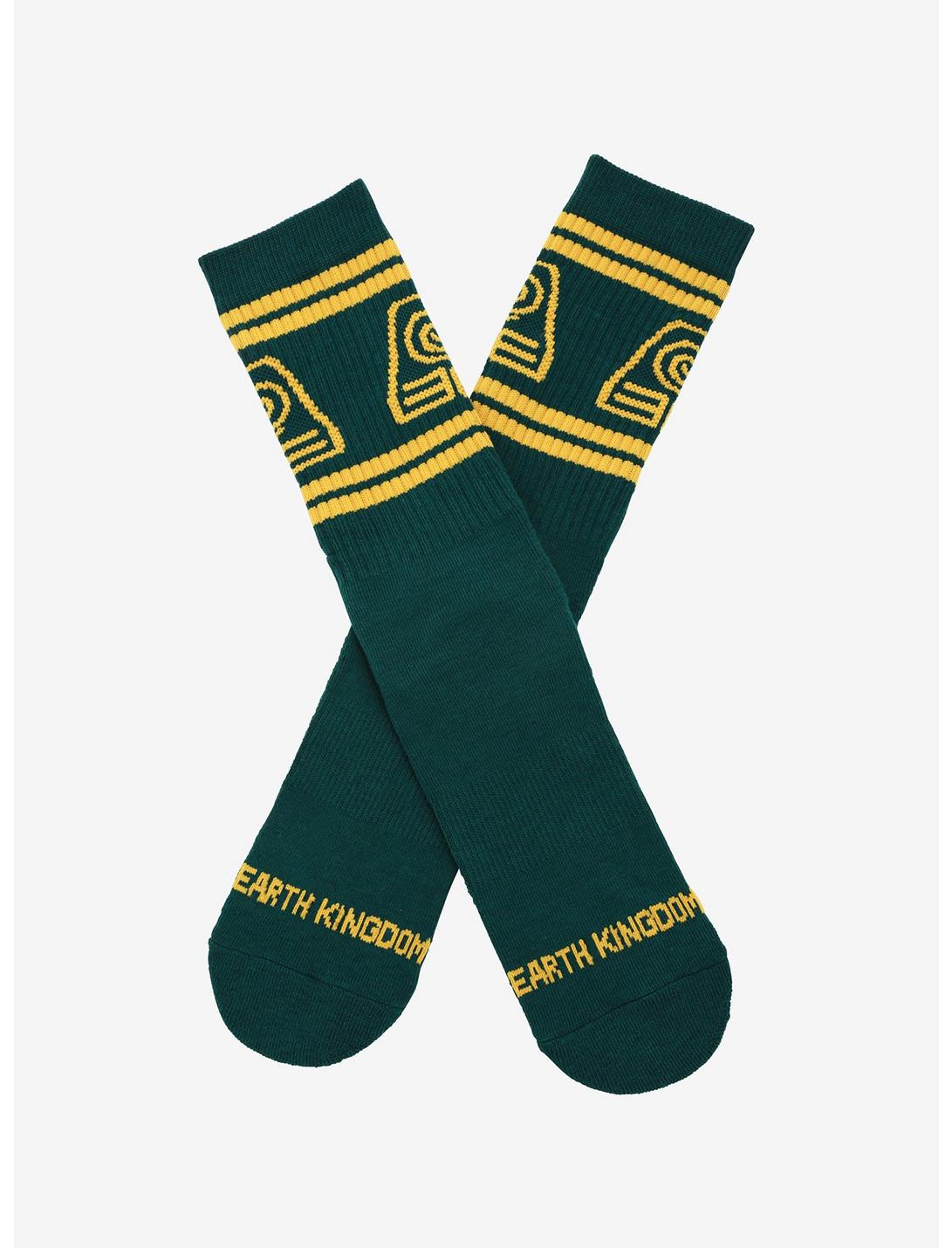 Avatar: The Last Airbender Earth Kingdom Crew Socks - BoxLunch Exclusive, , hi-res