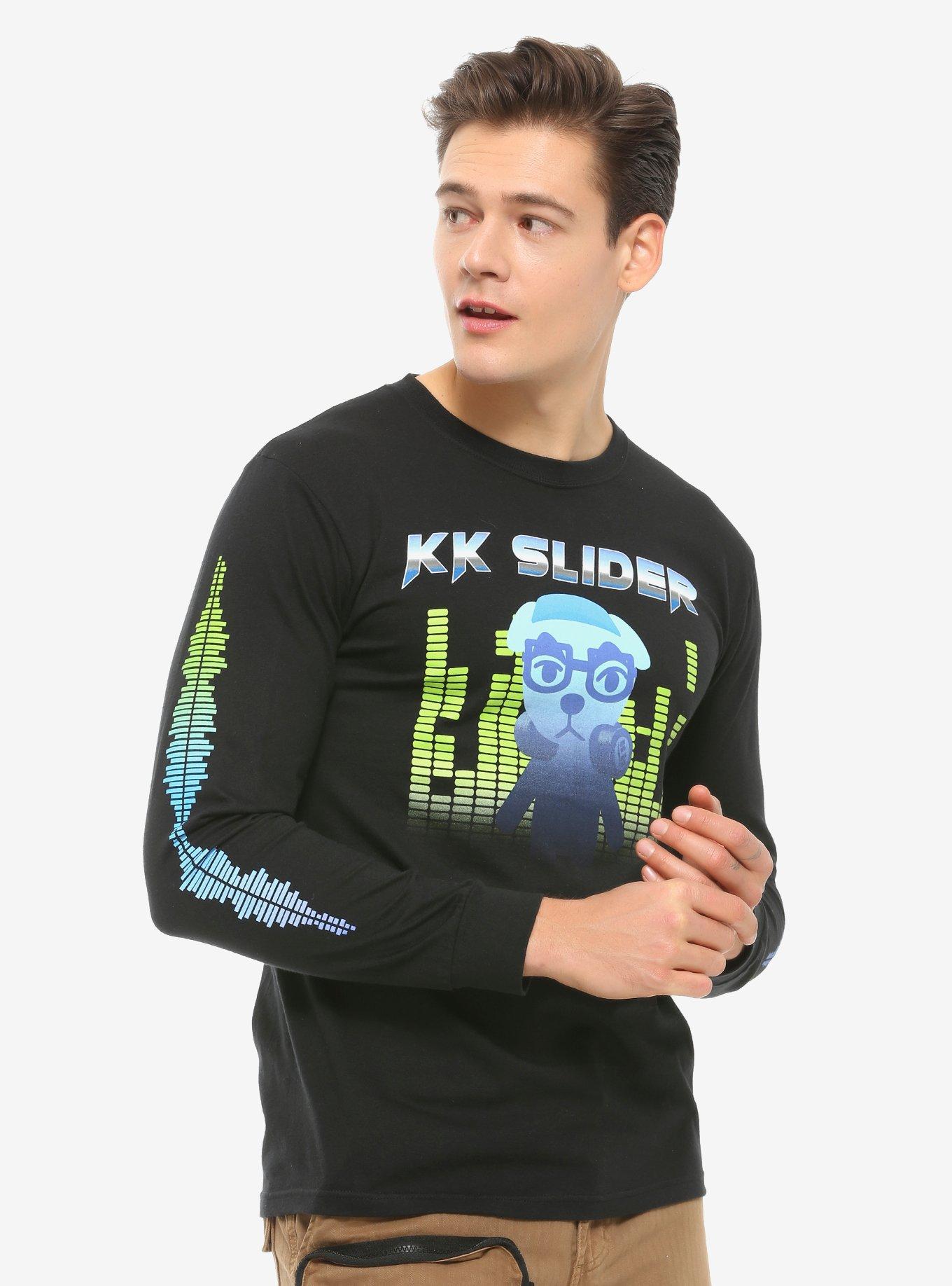 Nintendo Animal Crossing DJ K.K. Slider Long Sleeve T-Shirt - BoxLunch Exclusive, BLACK, hi-res