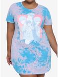 Fruits Basket Pink & Blue Group Tie-Dye T-Shirt Dress Plus Size, TIE DYE, hi-res