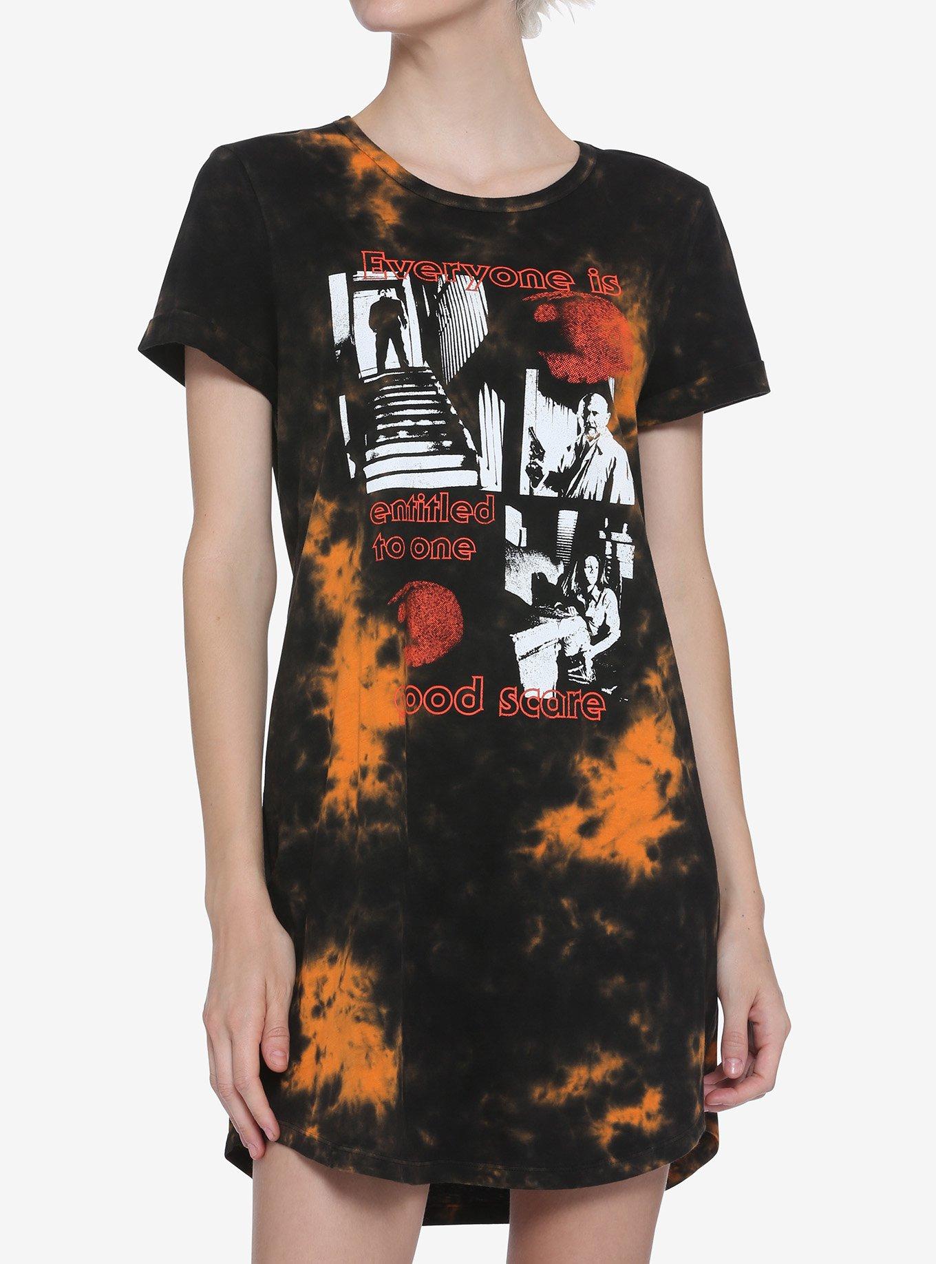 Halloween Michael Myers One Good Scare Tie Dye T Shirt Dress Hot Topic