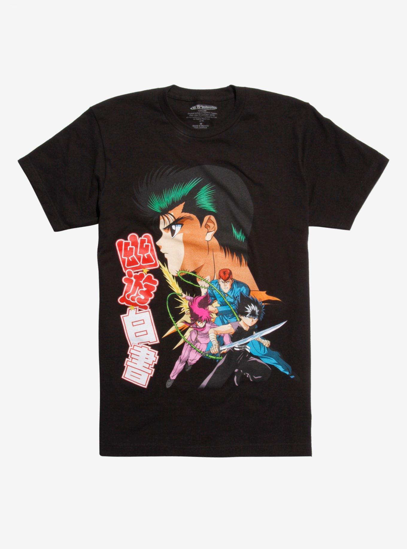Yu Yu Hakusho Group T-Shirt, BLACK, hi-res