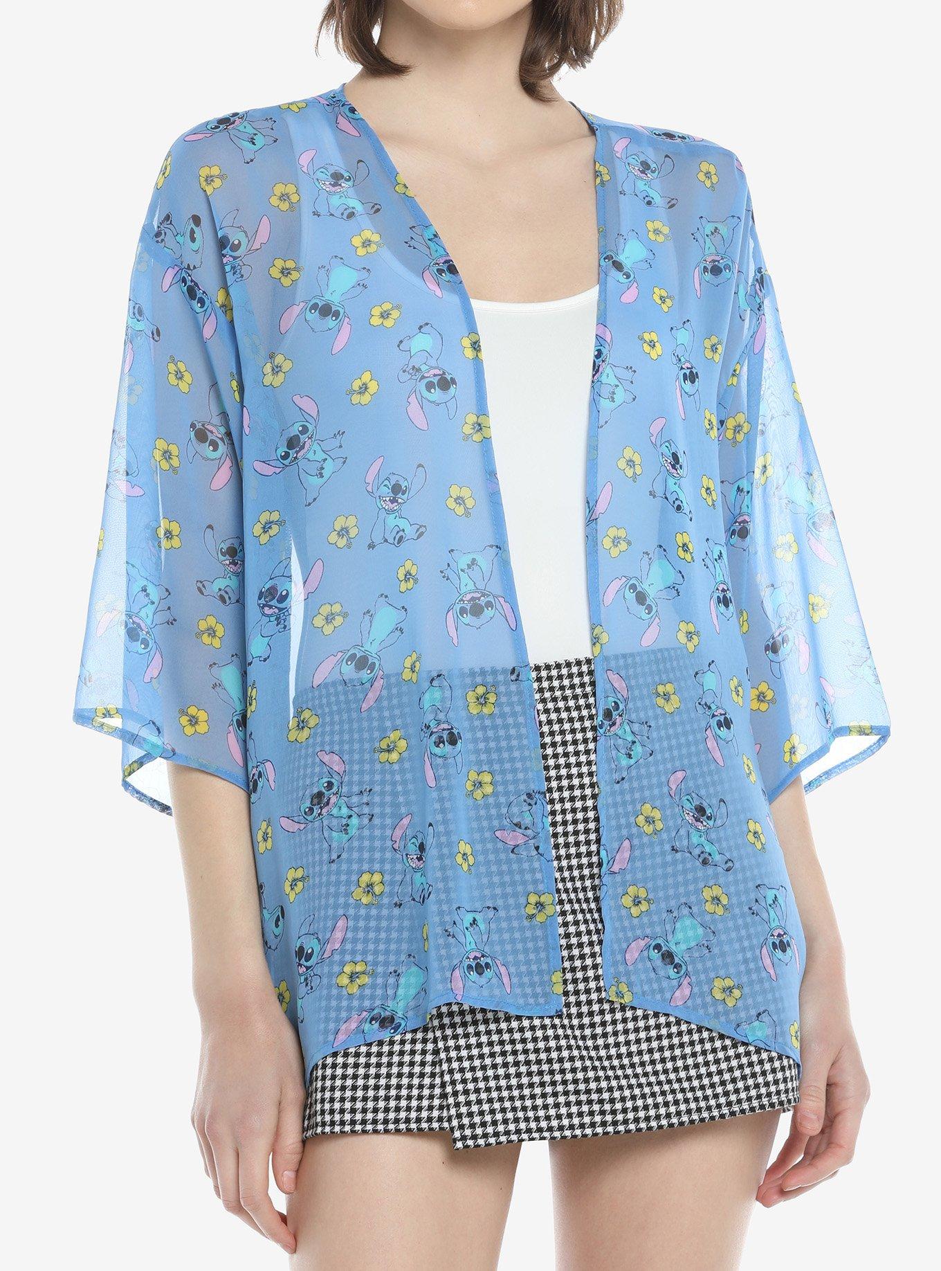 Disney Lilo & Stitch Floral Kimono, MULTI, hi-res