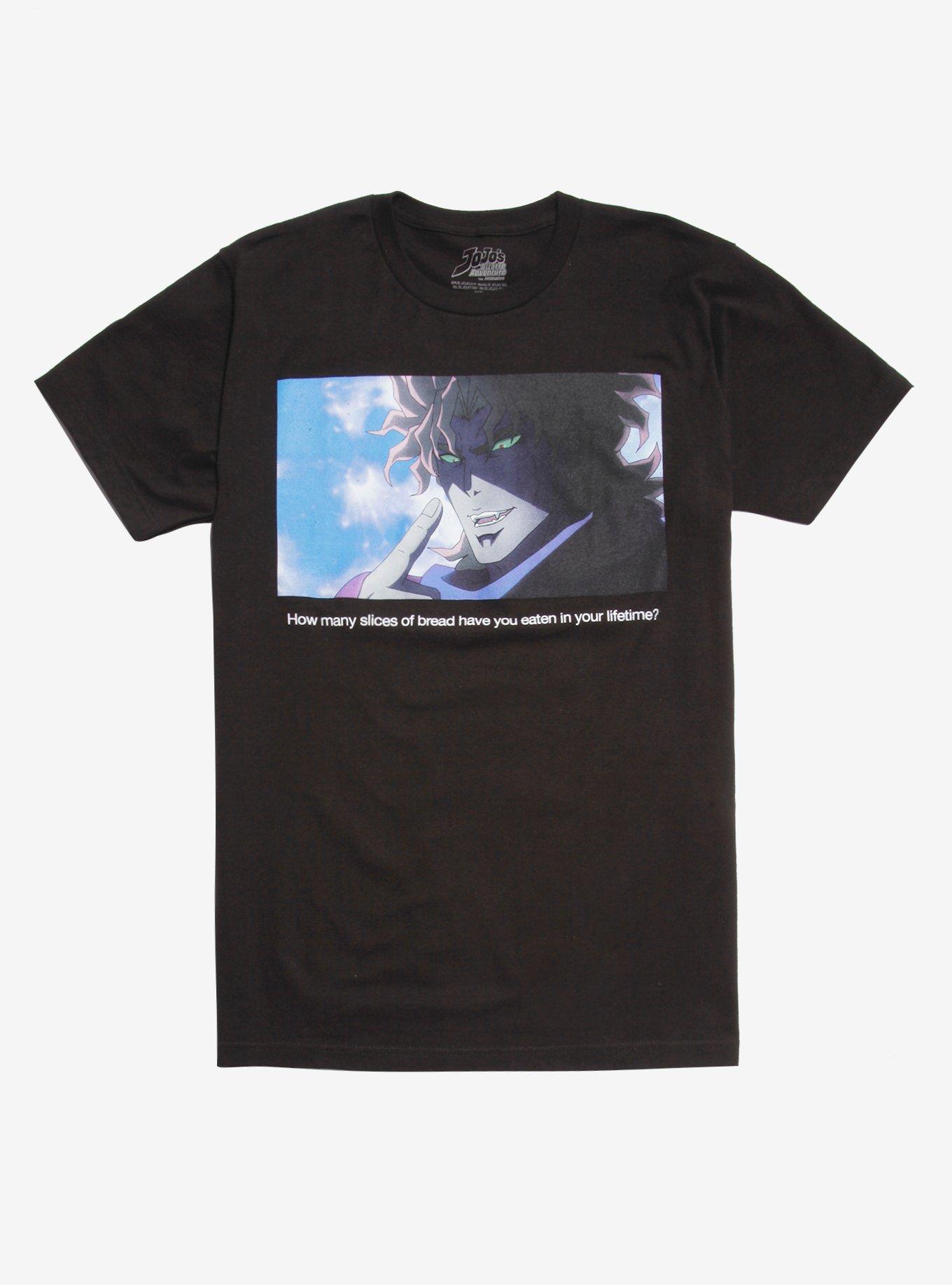 JoJo's Bizarre Adventure: The Animation Slices Of Bread T-Shirt, BLACK, hi-res