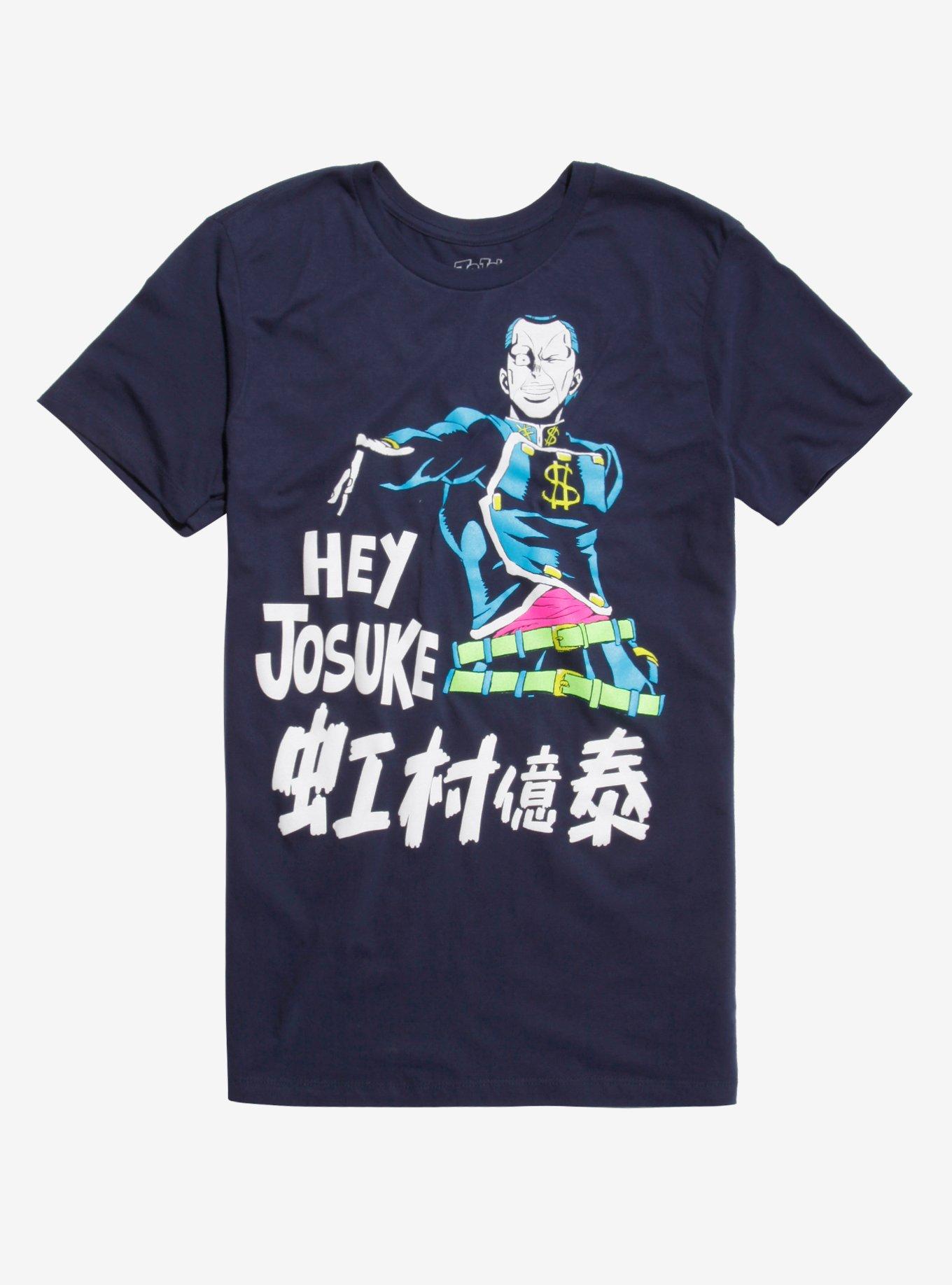 Jojo's Bizarre Adventure: The Animation Hey Josuke T-Shirt, BLUE, hi-res