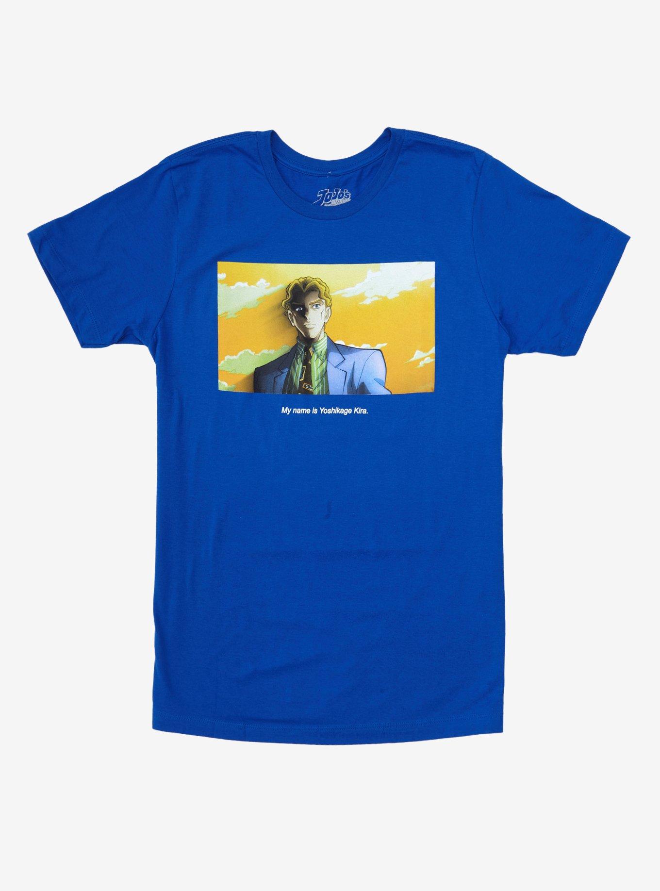 JoJo's Bizarre Adventure: Diamond Is Unbreakable My Name Is Yoshikage Kira T-Shirt, BLUE, hi-res