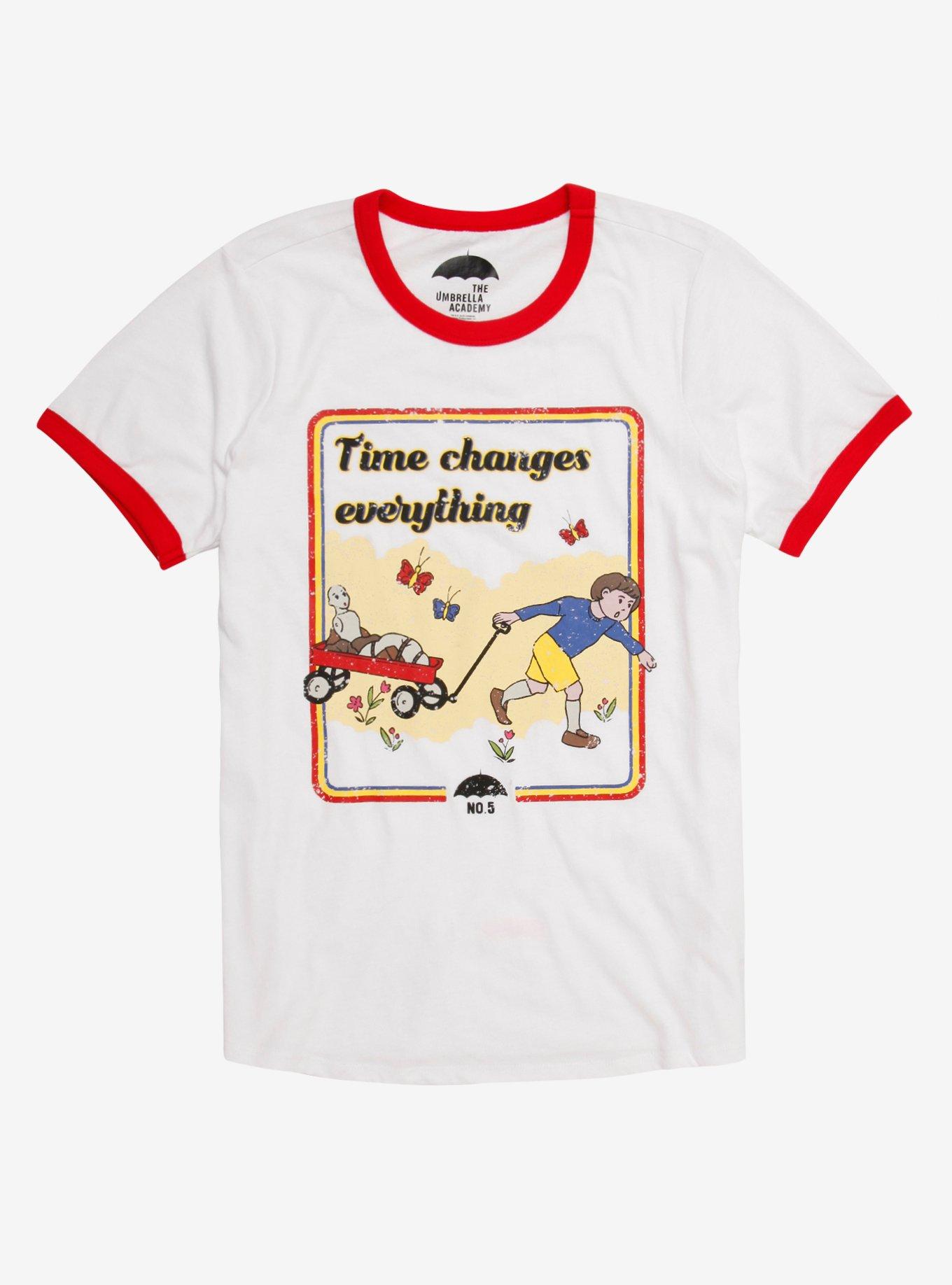The Umbrella Academy Number Five Ringer T-Shirt, MULTI, hi-res
