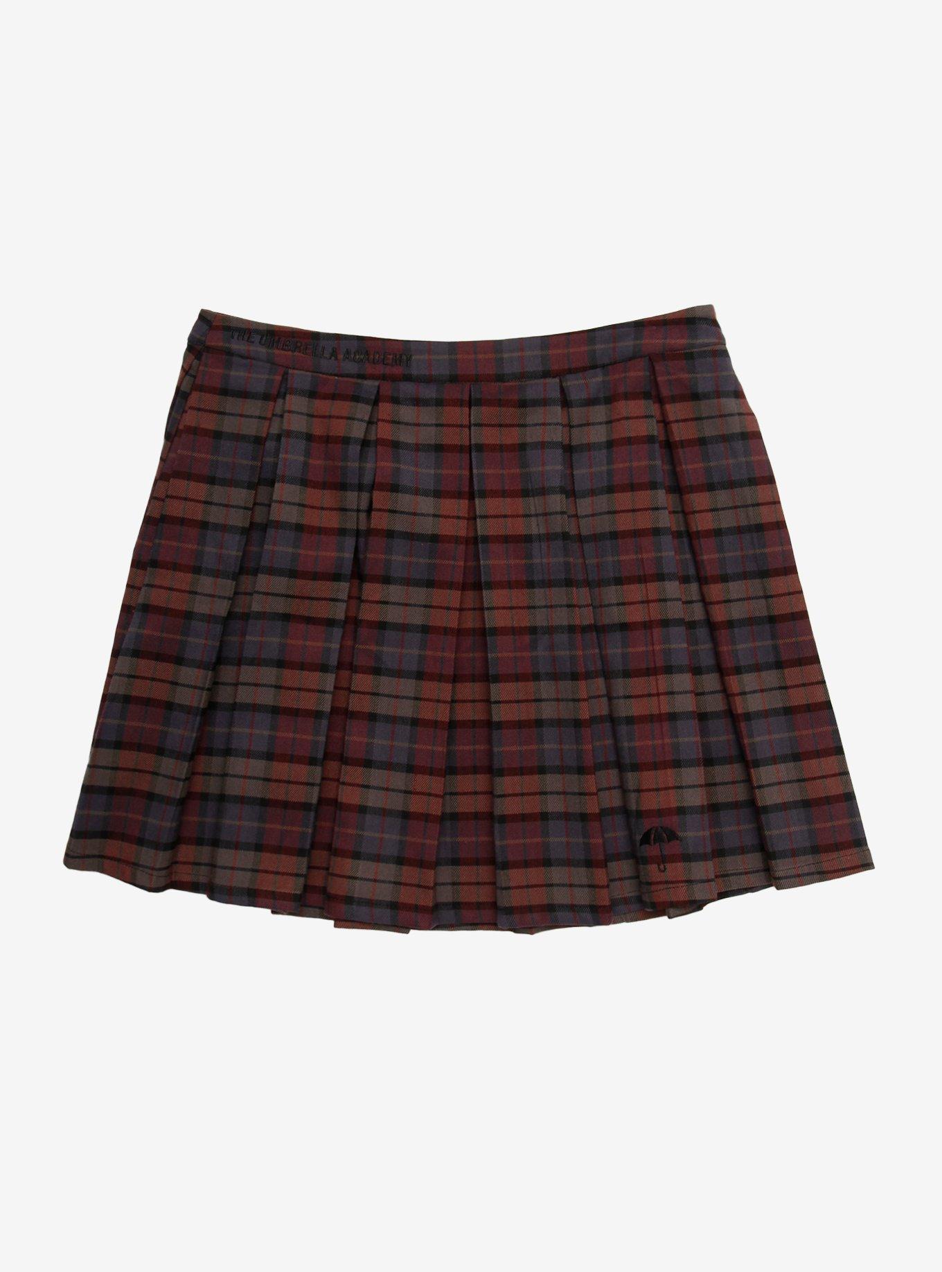 The Umbrella Academy Plaid Pleated Skirt, MULTI, hi-res