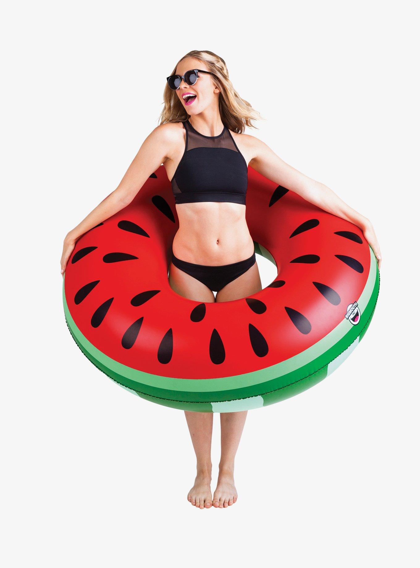 Giant Watermelon Pool Float, , hi-res