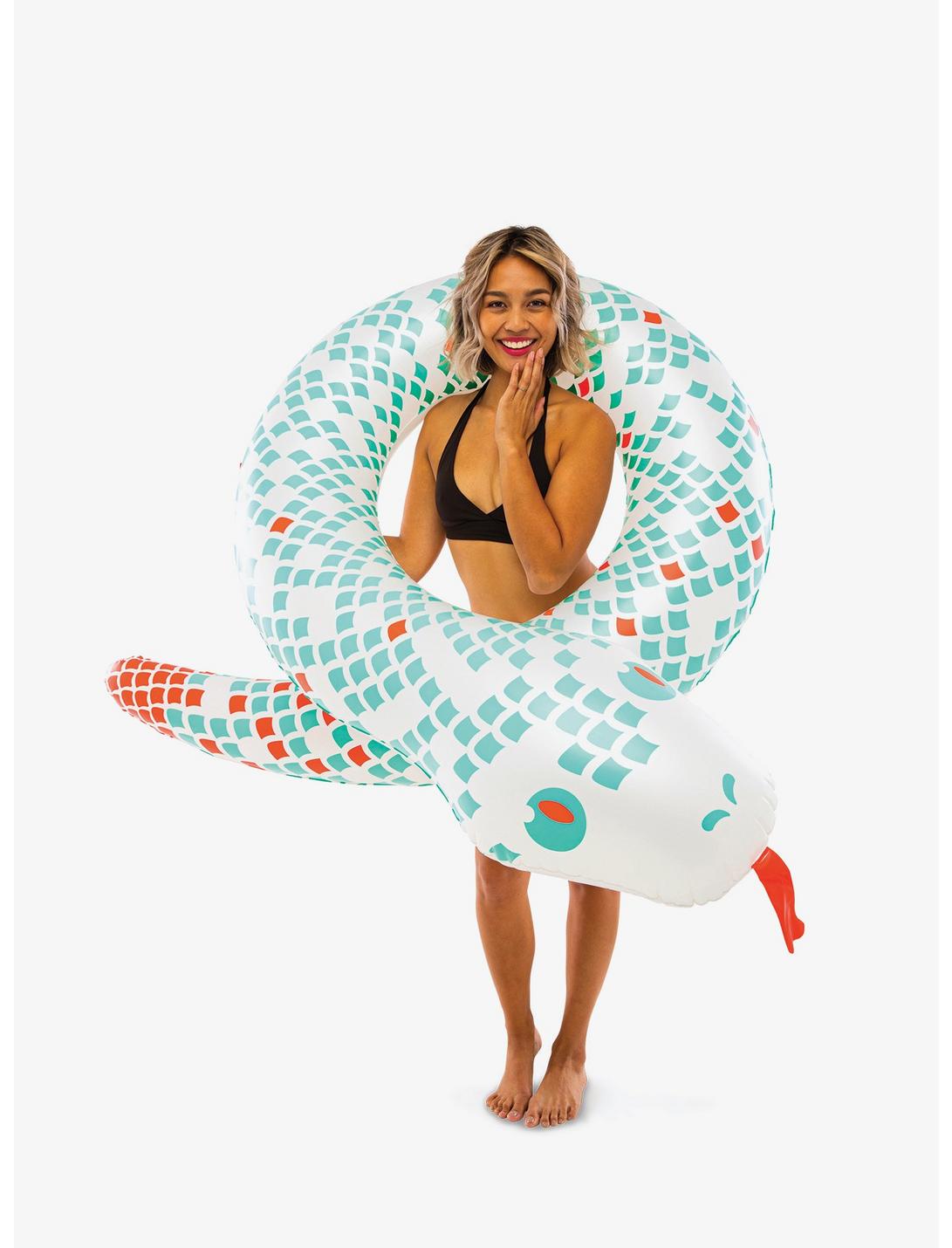White Snake Pool Float, , hi-res