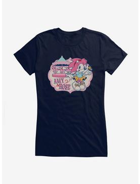 Sonic The Hedgehog Amy Rose Girls T-Shirt, NAVY, hi-res