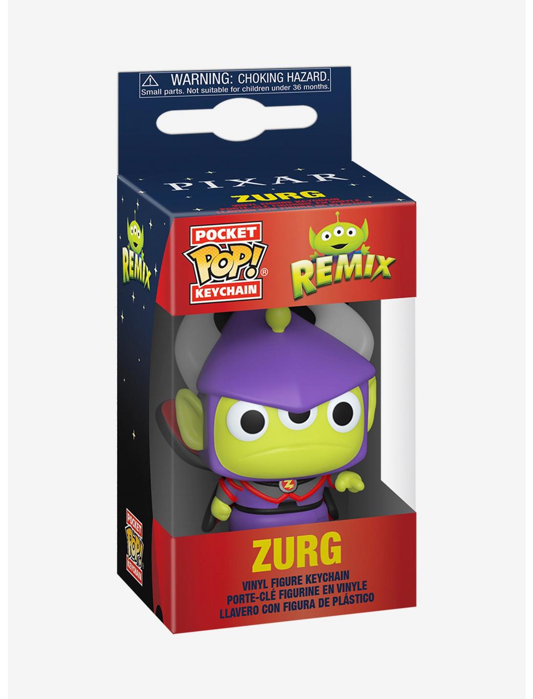 Funko Disney Pixar Remix Pocket Pop! Zurg Vinyl Key Chain, , hi-res