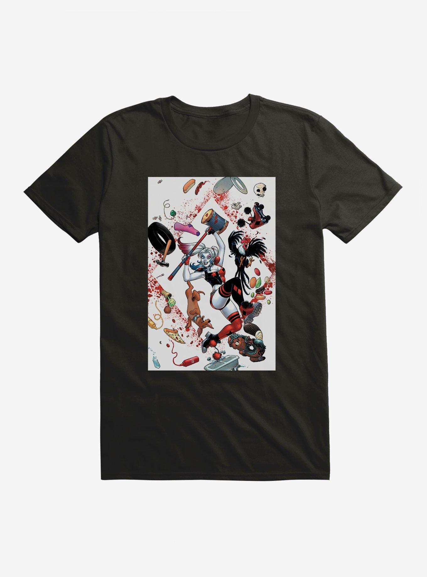 DC Comics Batman Harley Quinn And Her Favorite Things T-Shirt, BLACK, hi-res