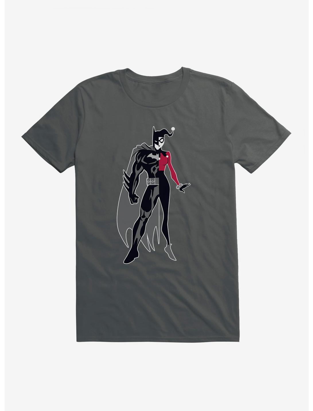 DC Comics Batman Half Batman Half Harley Quinn T-Shirt, CHARCOAL, hi-res