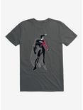 DC Comics Batman Half Batman Half Harley Quinn T-Shirt, CHARCOAL, hi-res