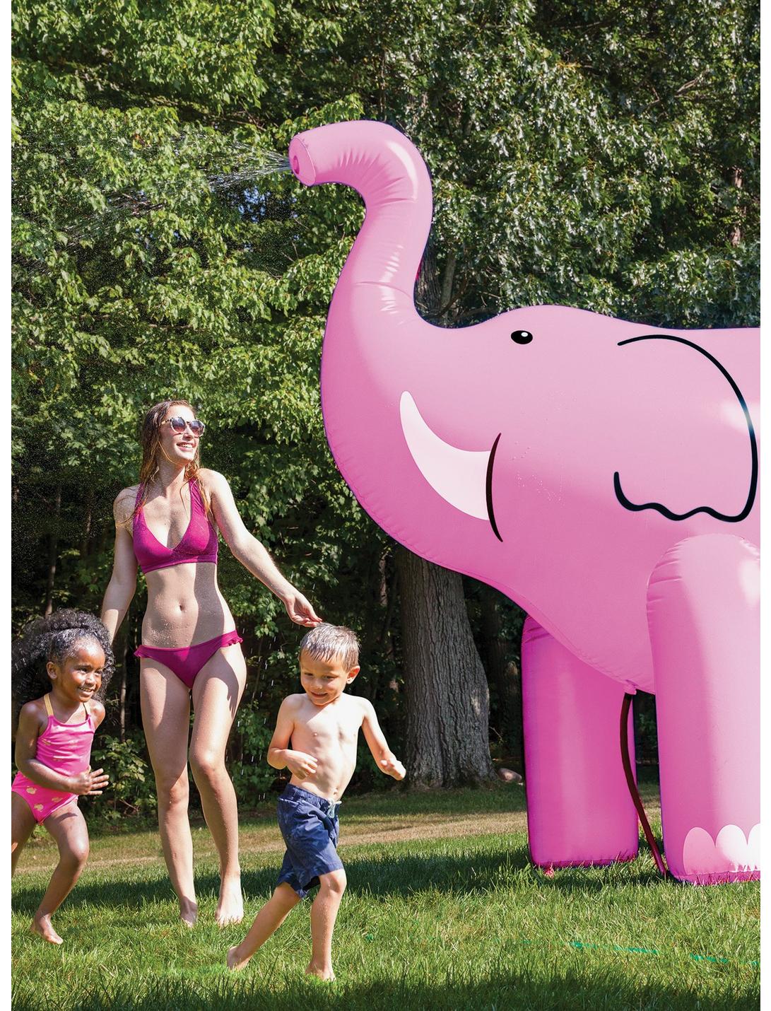 Elephant Yard Sprinkler Pink, , hi-res
