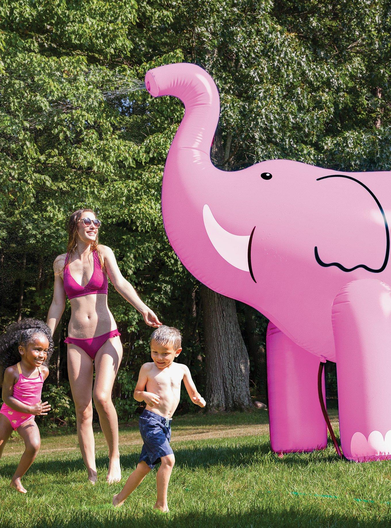 Elephant Yard Sprinkler Pink, , hi-res