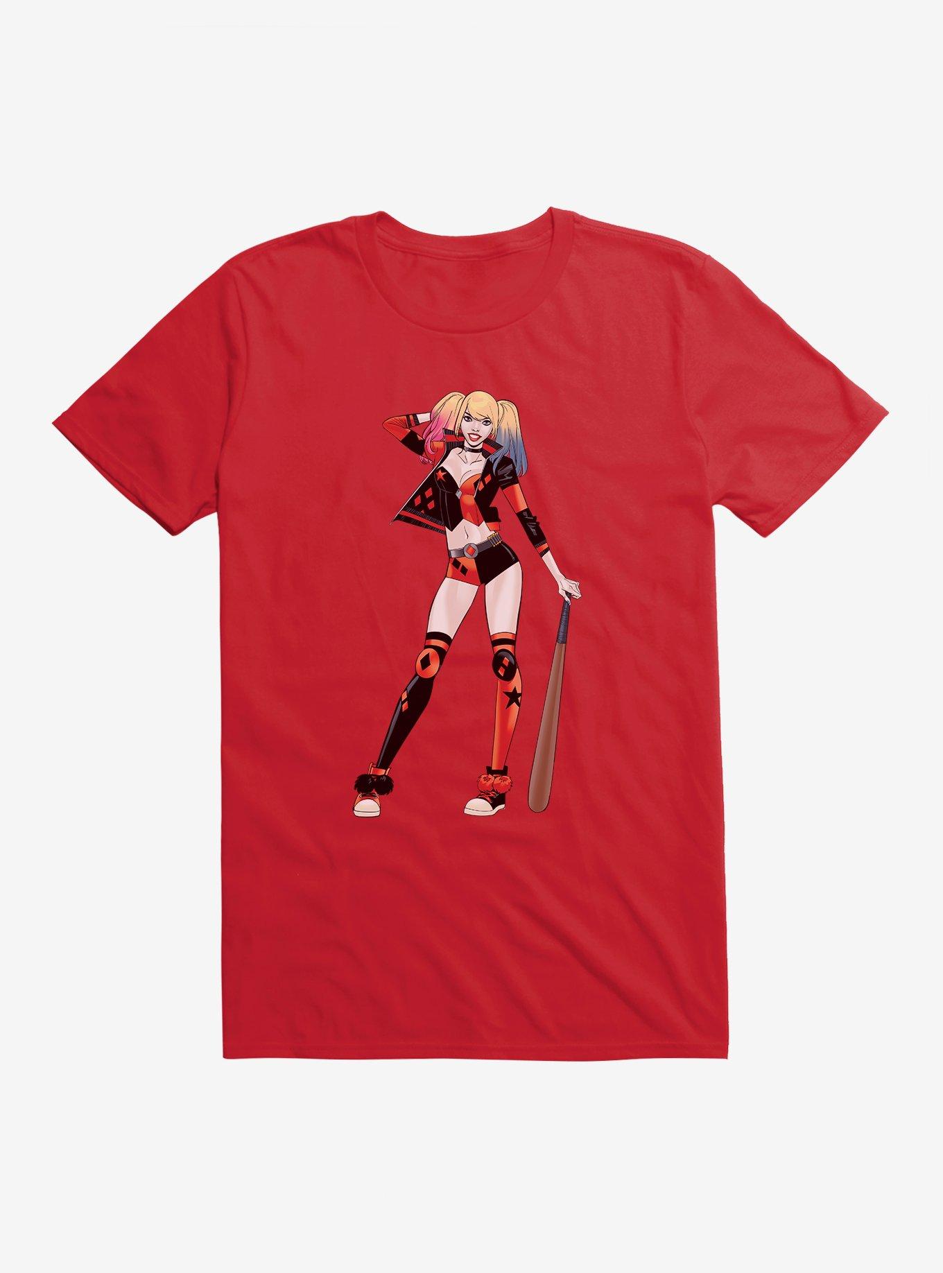 DC Comics Batman Harley Quinn Hey There Stance T-Shirt, , hi-res
