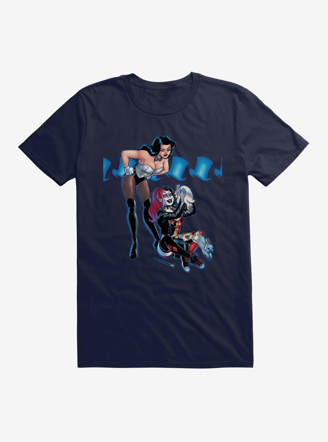 DC Comics Batman Harley Quinn Magic Trick T-Shirt, NAVY, hi-res