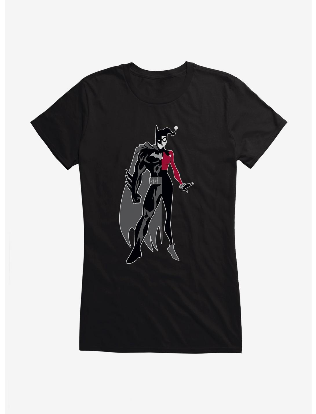 DC Comics Batman Half Batman Half Harley Quinn Girls T-Shirt, BLACK, hi-res