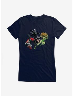 DC Comics Batman Harley Quinn, Cat Woman, And Poison Ivy Girls T-Shirt, , hi-res