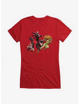 DC Comics Batman Harley Quinn, Cat Woman, And Poison Ivy Girls T-Shirt, , hi-res
