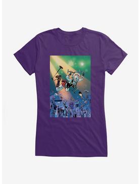 DC Comics Batman Rocker Harley Quinn Girls T-Shirt, PURPLE, hi-res