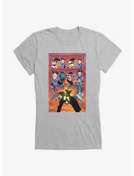 DC Comics Batman Harley Quinn And Joker Love Story Girls T-Shirt, HEATHER, hi-res