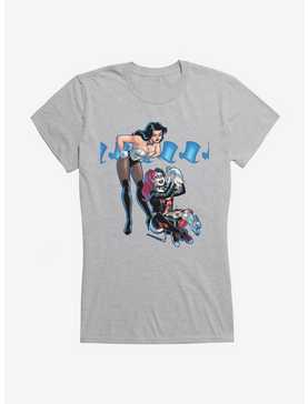 DC Comics Batman Harley Quinn Magic Trick Girls T-Shirt, HEATHER, hi-res