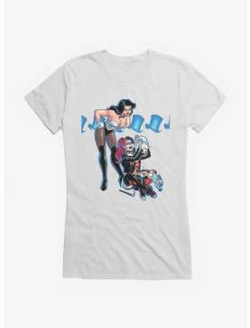 DC Comics Batman Harley Quinn Magic Trick Girls T-Shirt, WHITE, hi-res