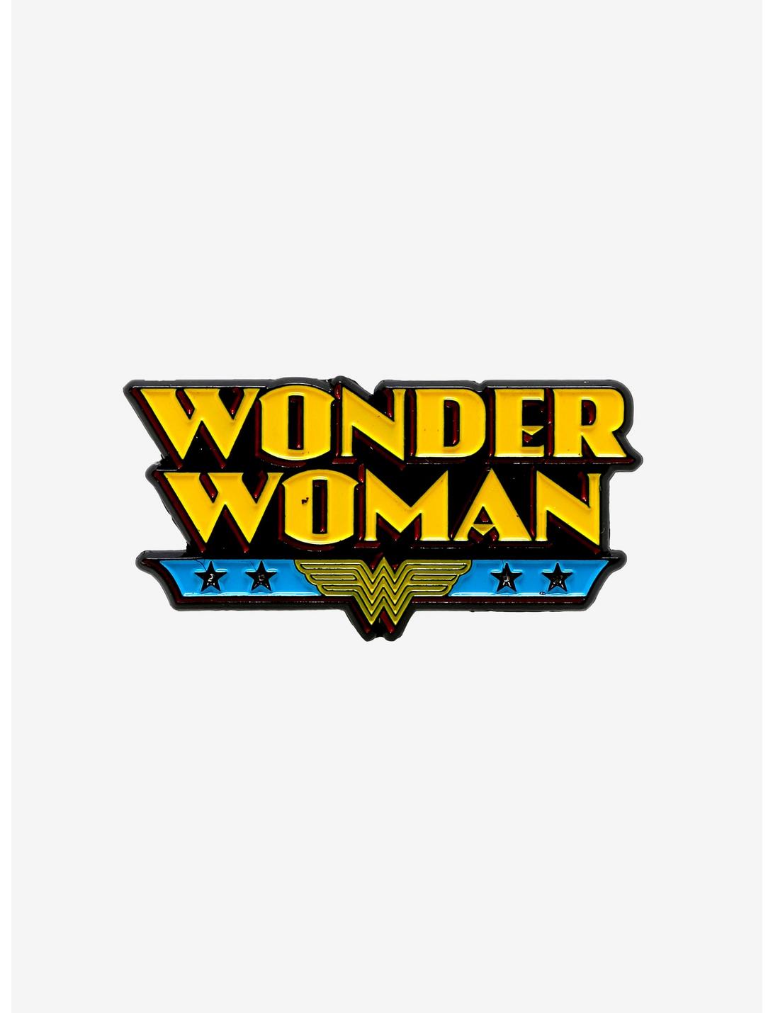 DC Comics Wonder Woman Classic Logo Light-Up Enamel Pin - BoxLunch Exclusive, , hi-res