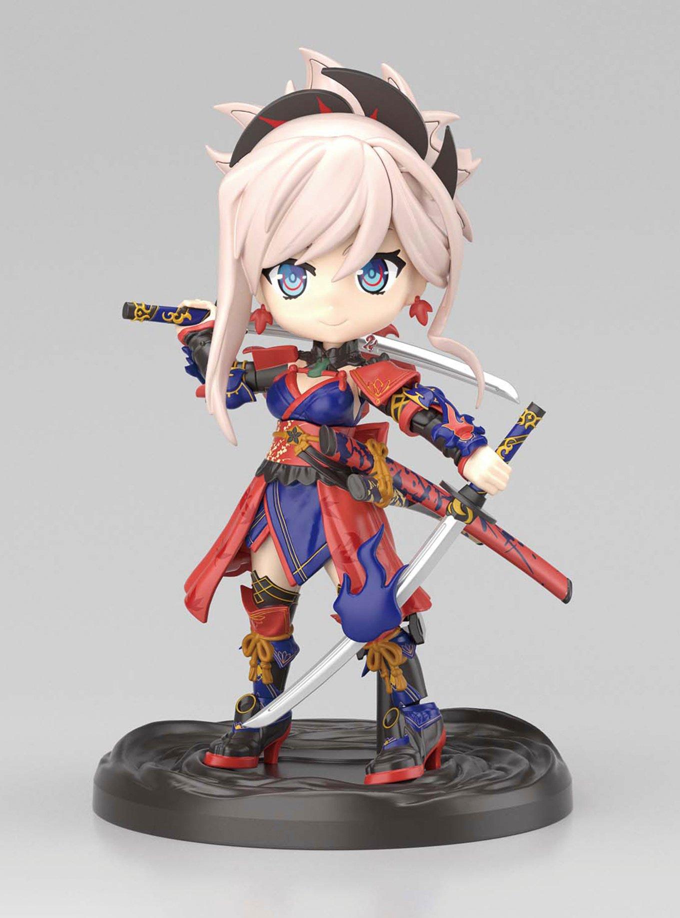 Bandai Spirits Fate/Grand Order Petitrits Saber (Miyamoto Musashi) Model Kit, , hi-res