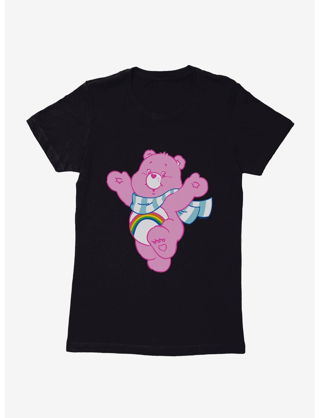 Care Bears Cheer Bear Scarf Womens T-Shirt, BLACK, hi-res