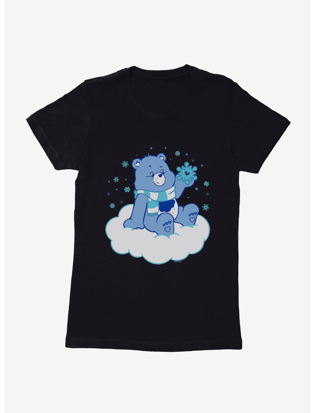 Care Bears Grumpy Bear Snow Womens T-Shirt, BLACK, hi-res