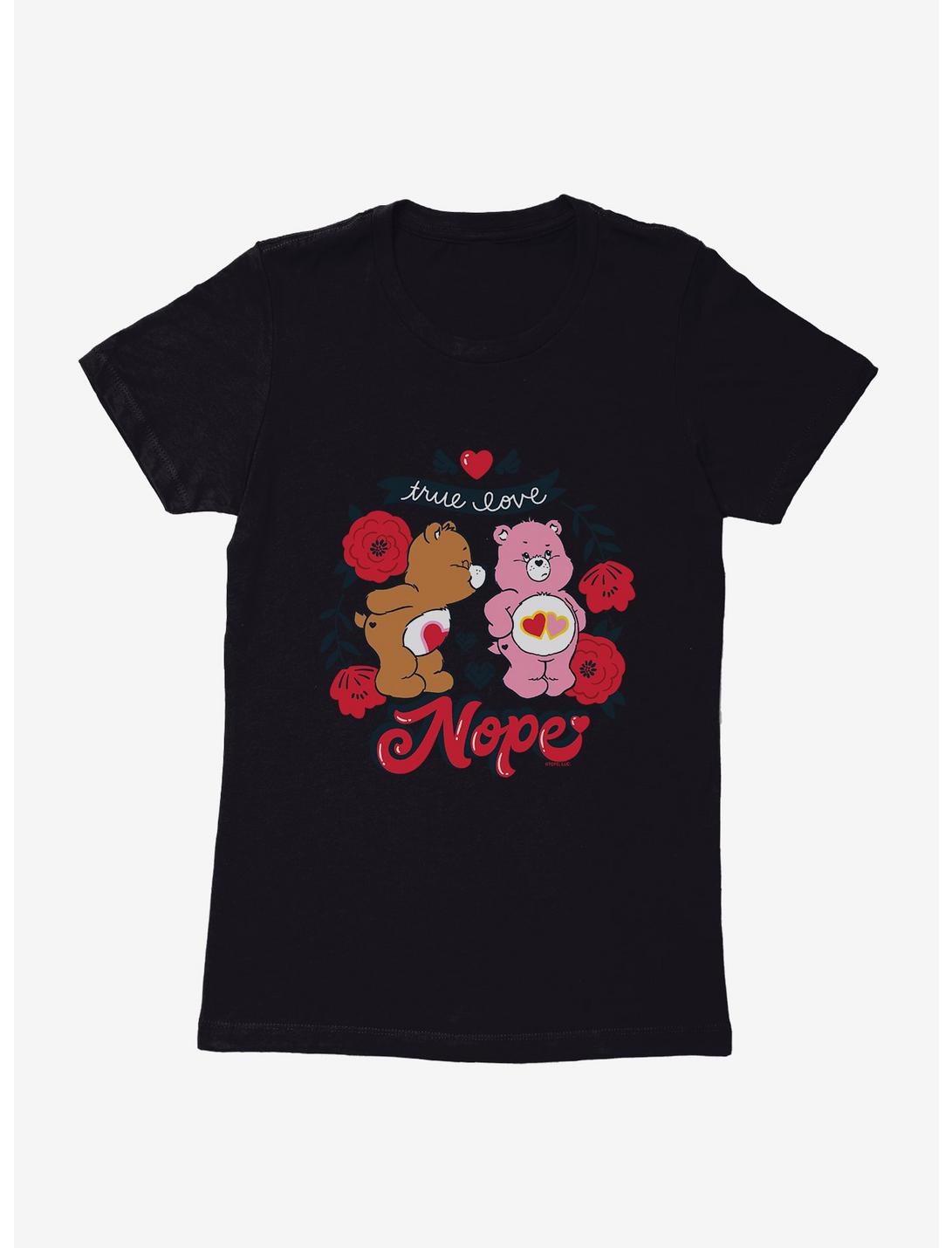 Care Bears True Love...Nope Womens T-Shirt, BLACK, hi-res