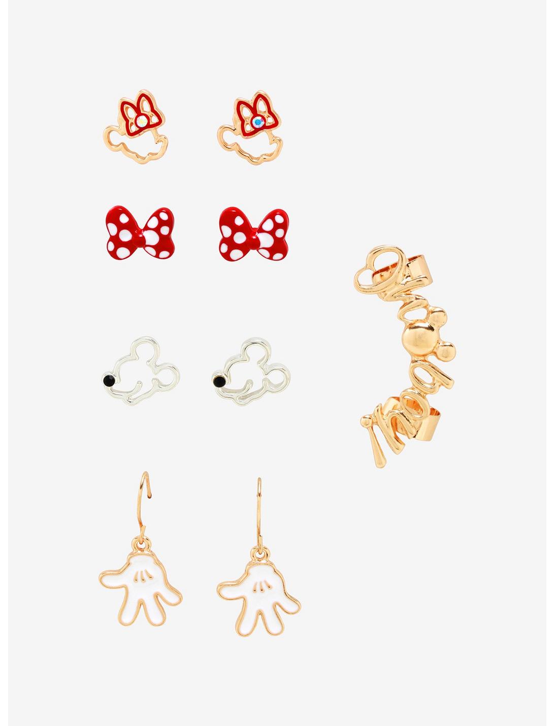 Disney Mickey & Minnie Oh Boy Earring & Cuff Set, , hi-res