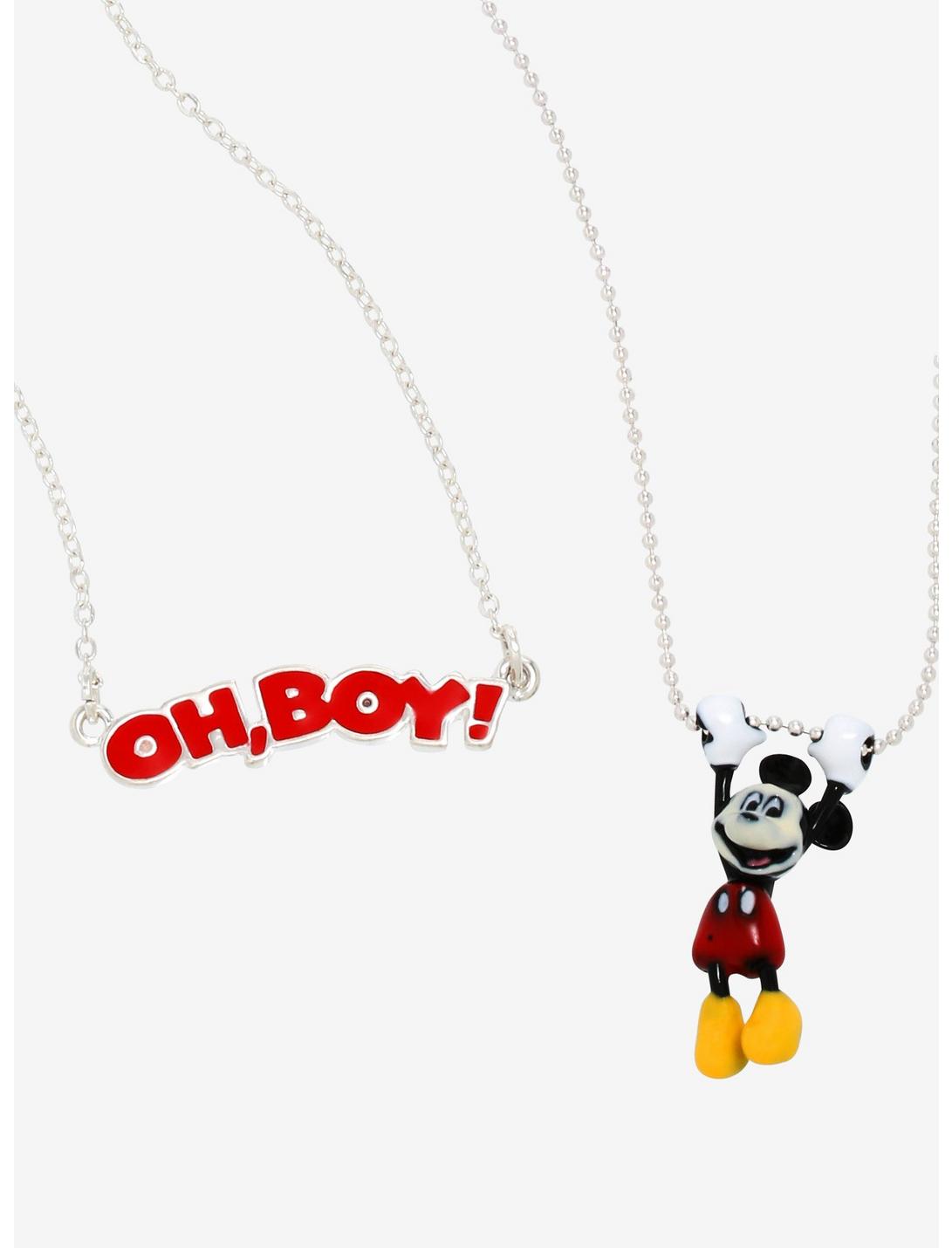 Disney Mickey Mouse Oh Boy Necklace Set - BoxLunch Exclusive, , hi-res