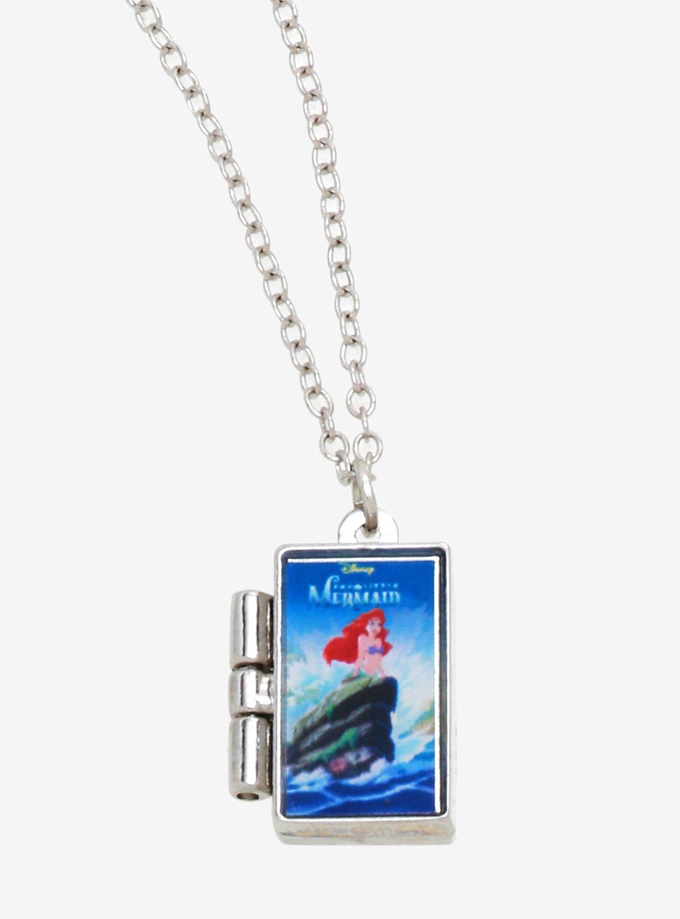 Disney The Little Mermaid VHS Locket Necklace - BoxLunch Exclusive, , hi-res