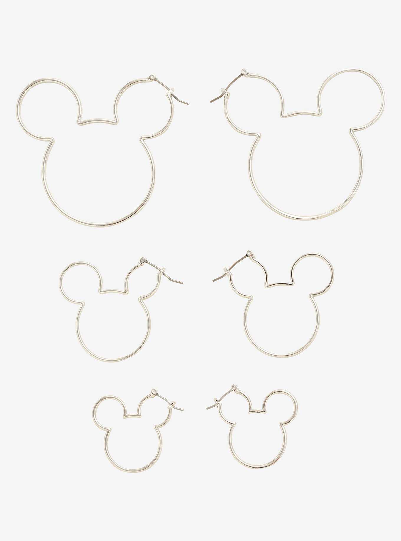 Disney Mickey Mouse Line Art Earring Set, , hi-res